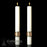 CROSS OF ST FRANCIS PASCHAL CANDLE / COMPLEMENTING ALTAR CANDLES