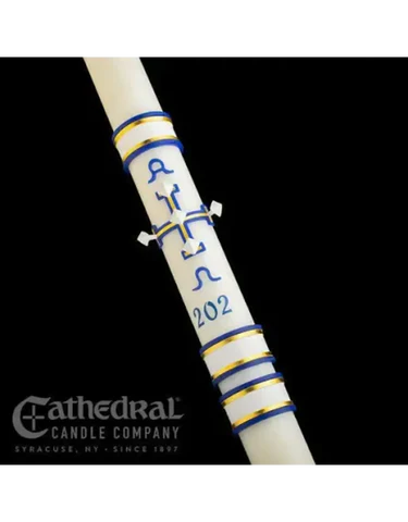 ETERNAL GLORY PASCHAL CANDLE / COMPLEMENTING ALTAR CANDLES