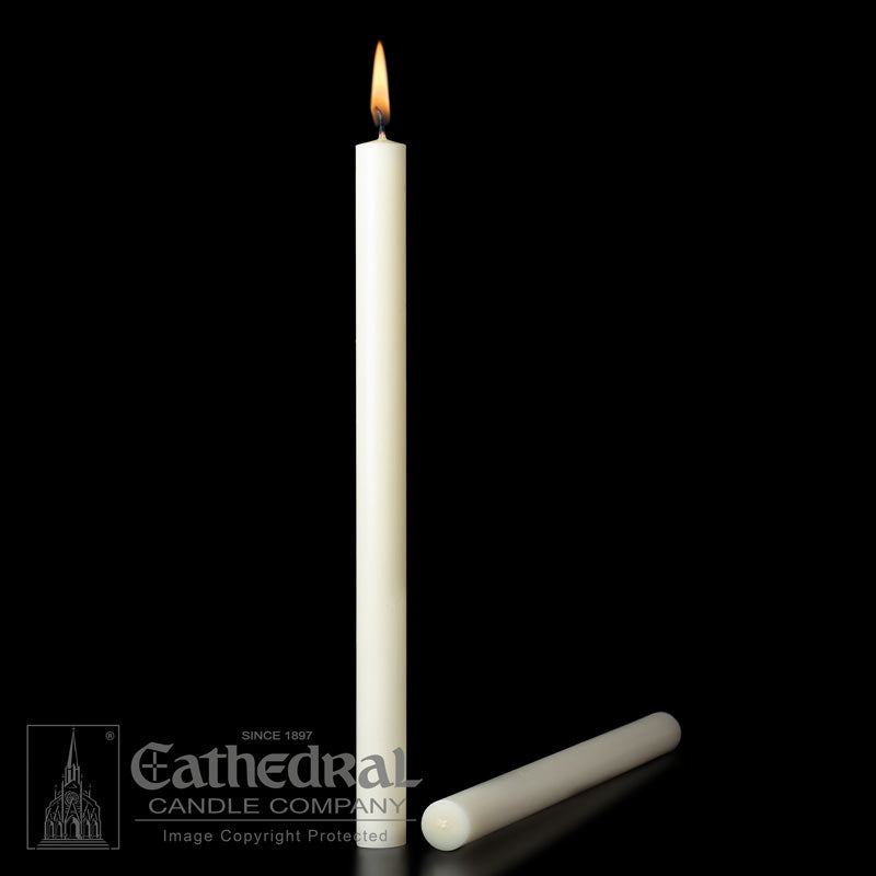 11/16 INCH   ALTAR CANDLES - 51% BEESWAX