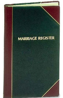 MARRIAGE RECORD BOOK / REGISTER # 101