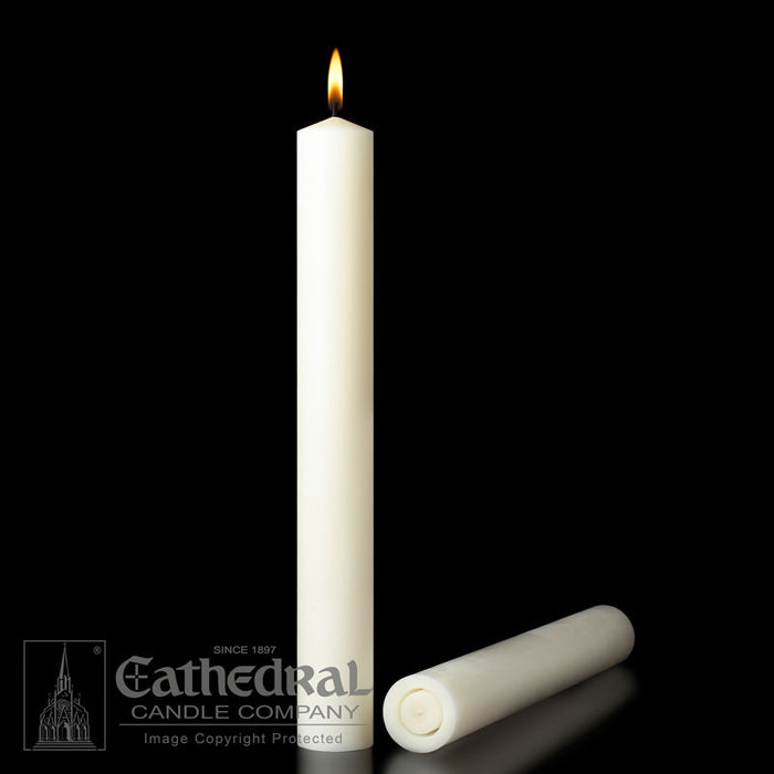 2 INCH   ALTAR CANDLES - 51% BEESWAX