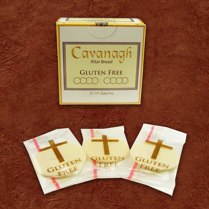 ALTAR BREAD - COMMUNION HOST - 1-3/8 "  GLUTEN FREE - BOX OF 25 INDIVIDUALLY WRAPPED