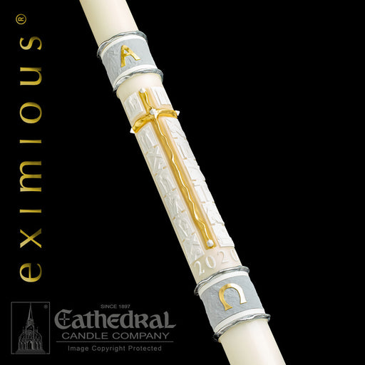 WAY OF THE CROSS PASCHAL CANDLE / COMPLEMENTING ALTAR CANDLES