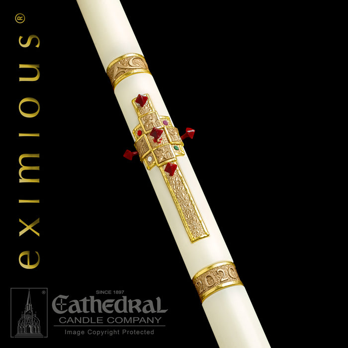 EVANGELIUM PASCHAL CANDLE / COMPLEMENTING ALTAR CANDLES
