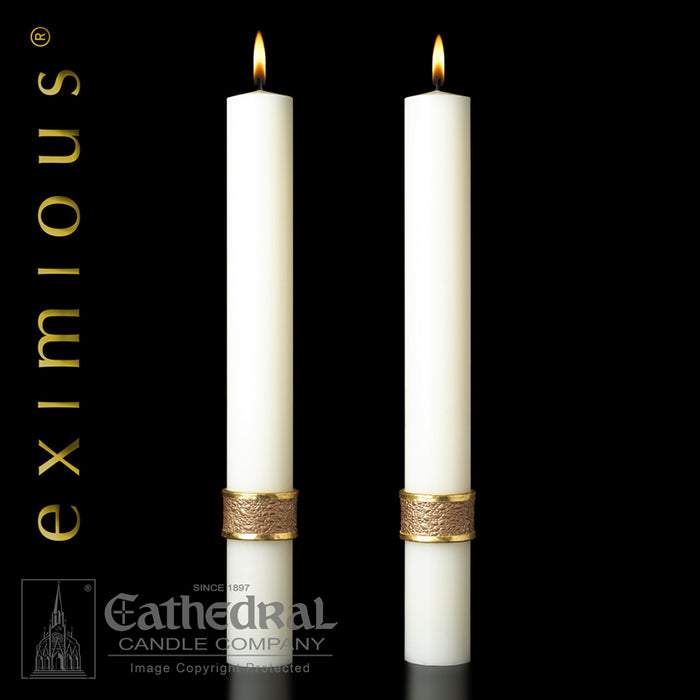 EVANGELIUM PASCHAL CANDLE / COMPLEMENTING ALTAR CANDLES