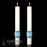 MOST HOLY ROSARY PASCHAL CANDLE / COMPLEMENTING ALTAR CANDLES