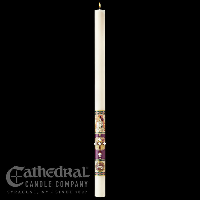 PRINCE OF PEACE PASCHAL CANDLE / COMPLEMENTING ALTAR CANDLES