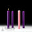ADVENT CANDLES - 1-1/2 INCH  X 12 INCH  - 51% BEESWAX