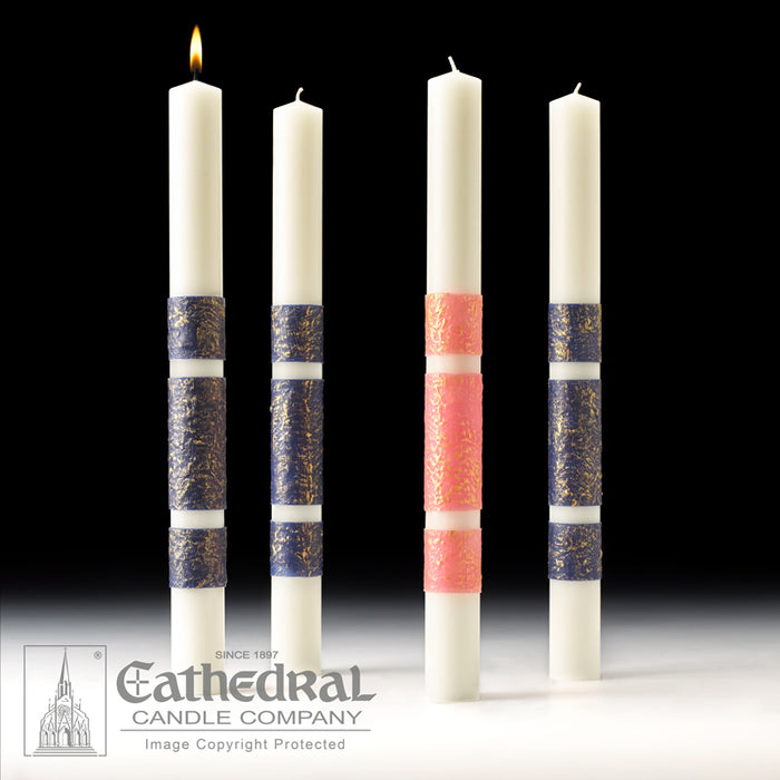 ARTISANWAX ADVENT CANDLES - 2-1/2 INCH  X 18 INCH