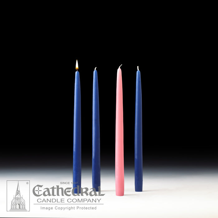 ADVENT TAPERS FOR THE HOME - 7/8 INCH  X 12 INCH  TAPERED