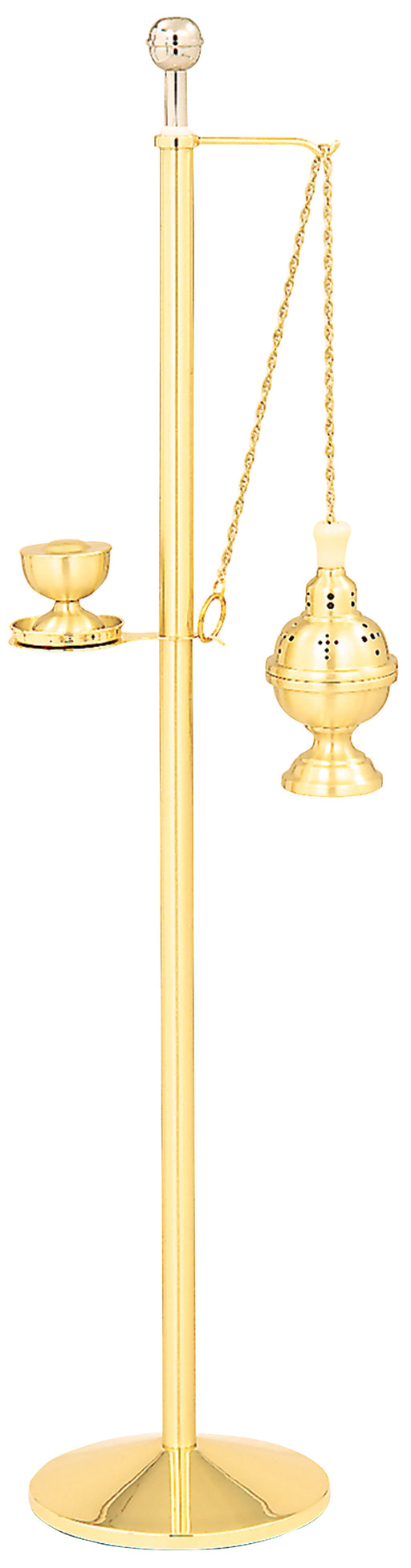 Censer Stand with Stainless Steel Holy Water Sprinkler