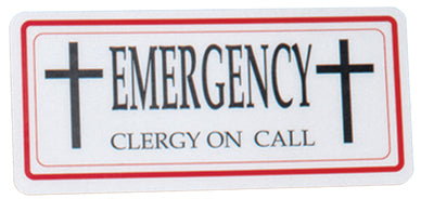 Clergy/Emergency Sign