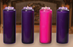 ADVENT CANDLE SET 7 DAY GLASS 3 PURPLE / 1 ROSE