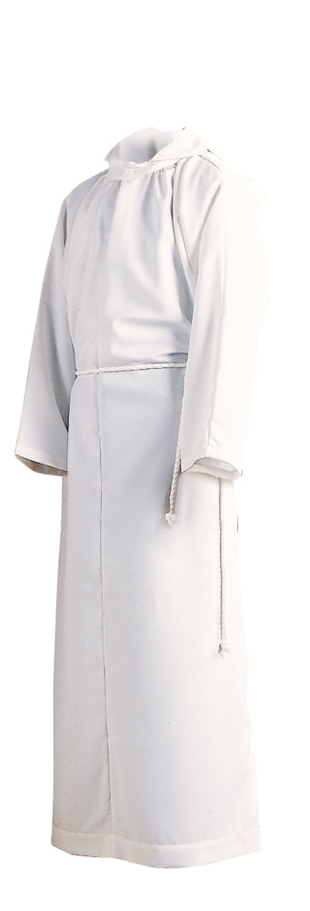 ALTAR SERVER ALB - Style 206 - 65% Polyester / 35 % Combed Cotton blend. Double-ply yoke. NO HOOD. Cinctures sold separately